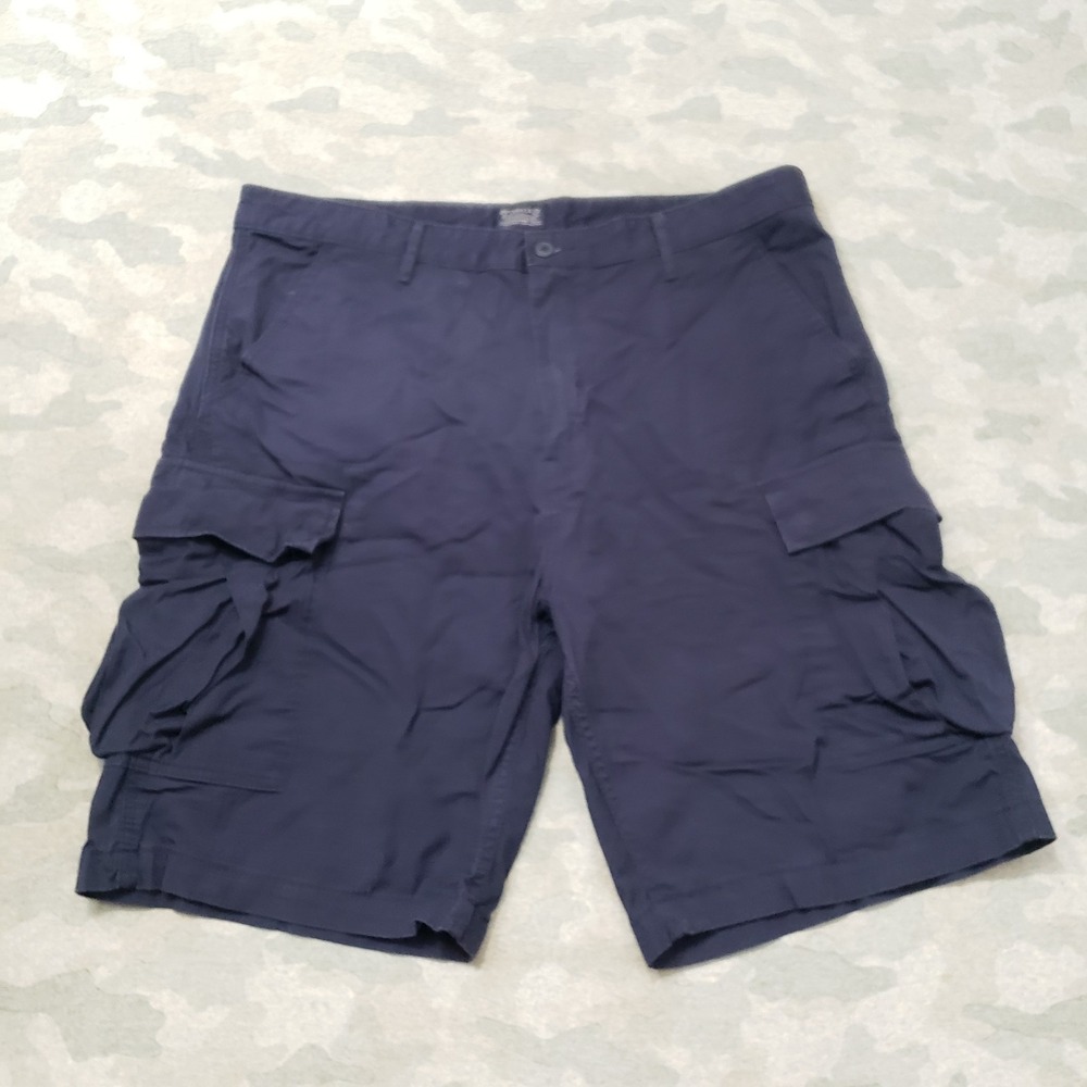 Levi's Shorts Mens 38 Blue Cargo Pockets Rip Stop